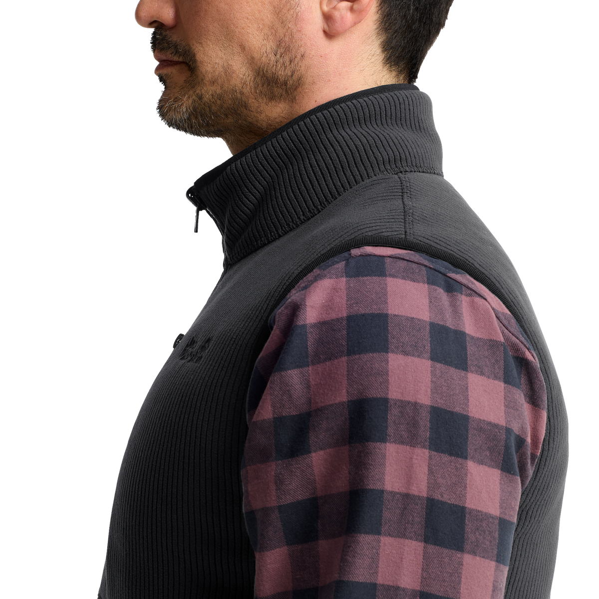 Jack Wolfskin LAKE RIDGE VEST M Herren Fleeceweste Black – Detailansicht
