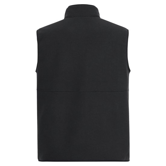 Jack Wolfskin LAKE RIDGE VEST M Herren Fleeceweste Black – Packshot Rückansicht
