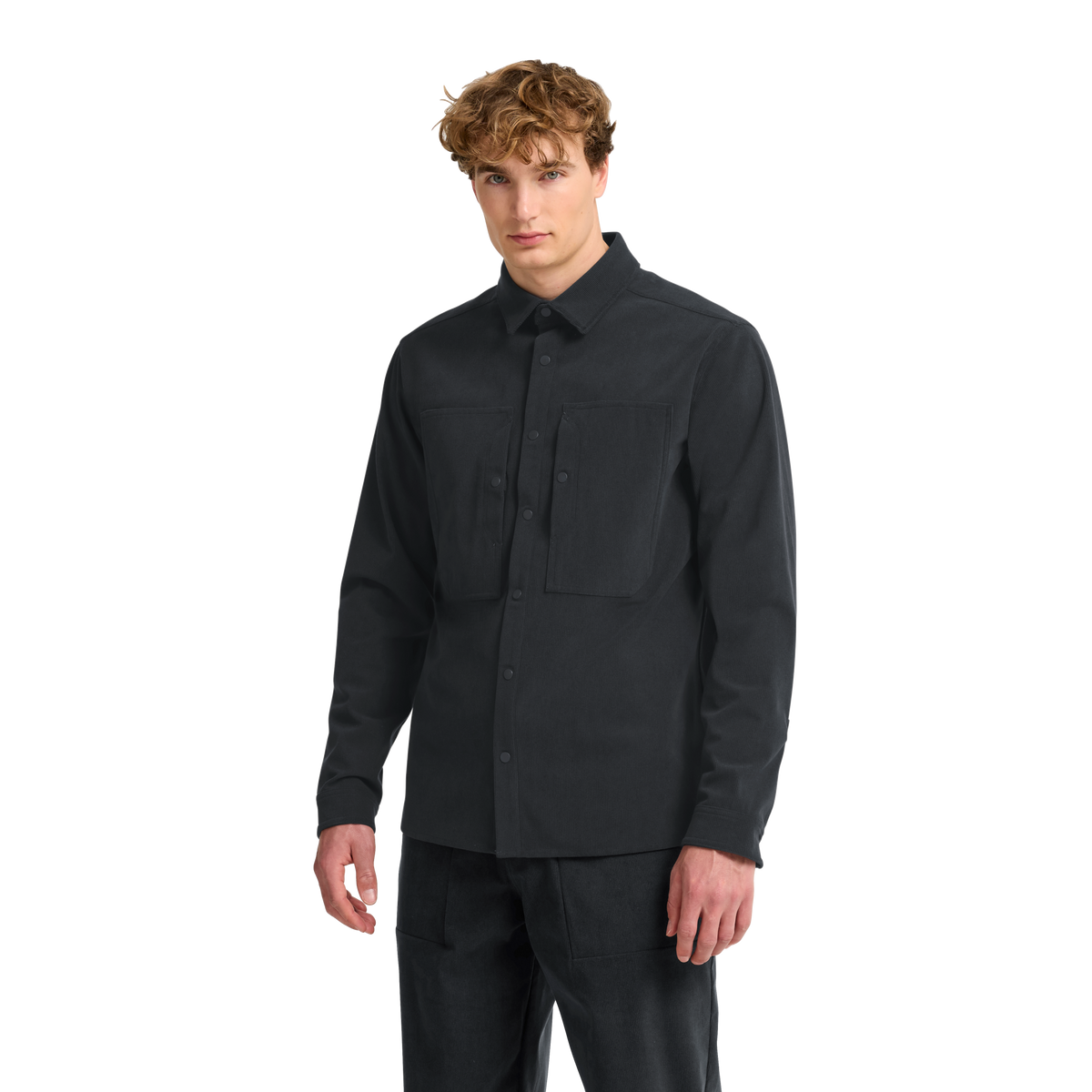 Jack Wolfskin SENSORA SHIRT M long-sleeved shirt men Phantom – view 5