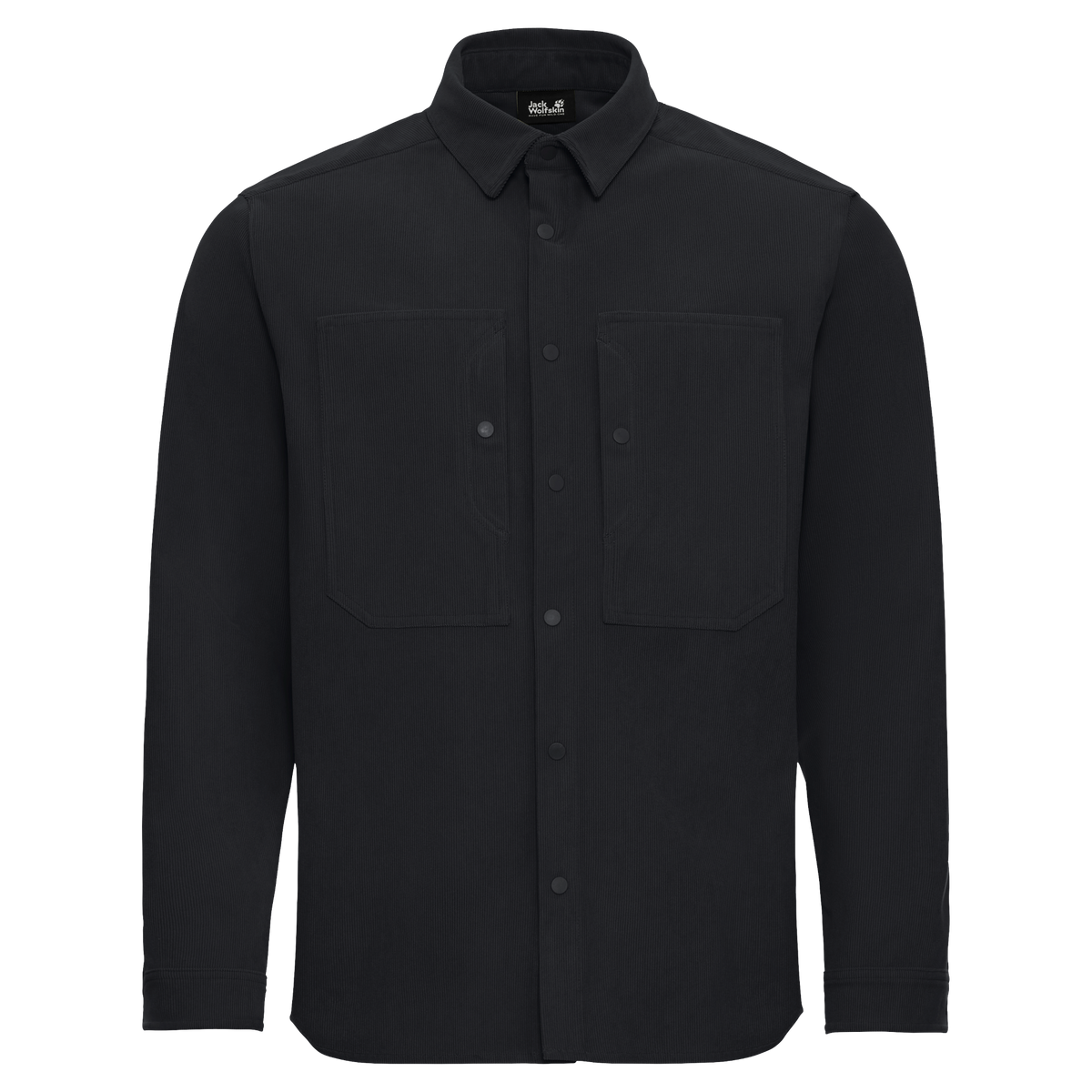 Jack Wolfskin SENSORA SHIRT M Langarmhemd Herren Phantom – Vorderansicht