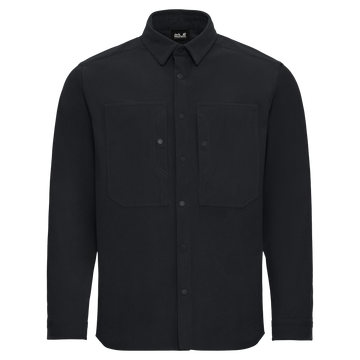Jack Wolfskin SENSORA SHIRT M long-sleeved shirt men Phantom – front view