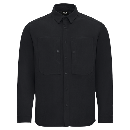 Jack Wolfskin SENSORA SHIRT M Langarmhemd Herren Phantom – Vorderansicht