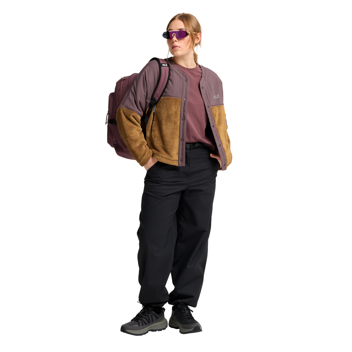 Jack Wolfskin SENSORA HYBRID JKT W Fleecejacke Damen – Peanut