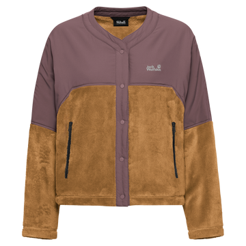 Jack Wolfskin SENSORA HYBRID JKT W Fleecejacke Damen – Peanut