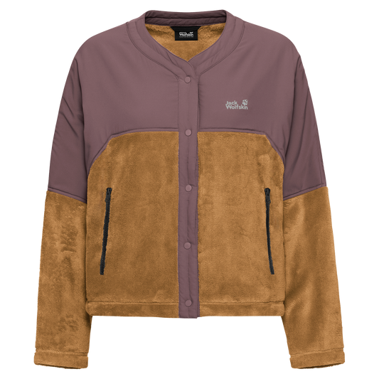 Jack Wolfskin SENSORA HYBRID JKT W Fleecejacke Damen – Peanut