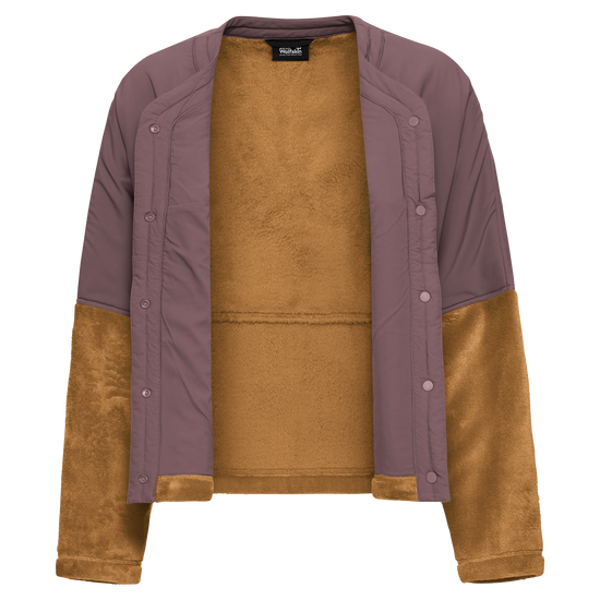 Jack Wolfskin SENSORA HYBRID JKT W Fleecejacke Damen – Peanut