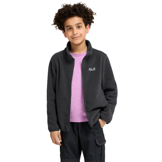 Jack Wolfskin TAUNUS 200 FZ K Kinder Fleecejacke Black 4-ma125