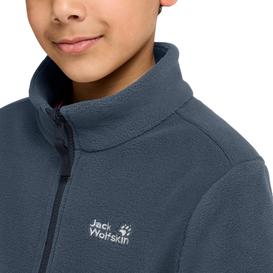 Jack Wolfskin TAUNUS 200 FZ K Kinder Fleecejacke Midnight Sky 1-ma100