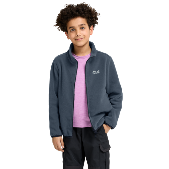 Jack Wolfskin TAUNUS 200 FZ K Kinder Fleecejacke Midnight Sky 4-ma125