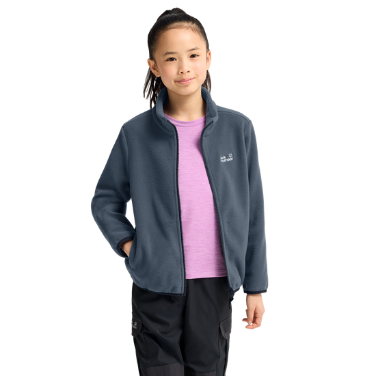 Jack Wolfskin TAUNUS 200 FZ K Kinder Fleecejacke Midnight Sky 4-ma130