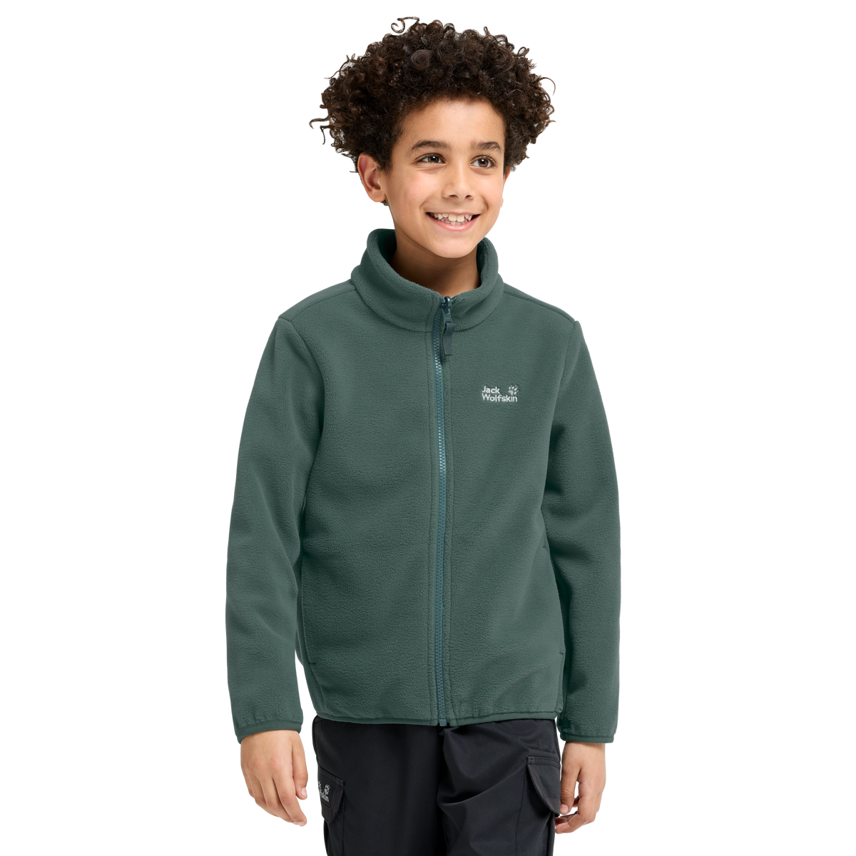 Jack Wolfskin TAUNUS 200 FZ K Kinder Fleecejacke Sago Palm 1-ma100