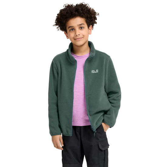 Jack Wolfskin TAUNUS 200 FZ K Kinder Fleecejacke Sago Palm 4-ma125