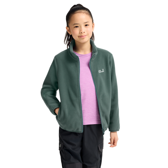 Jack Wolfskin TAUNUS 200 FZ K Kinder Fleecejacke Sago Palm 4-ma130