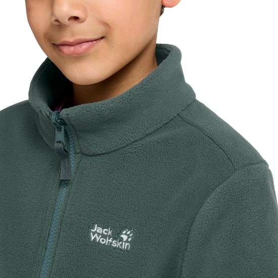 Jack Wolfskin TAUNUS 200 FZ K Kinder Fleecejacke Sago Palm 4-ma132