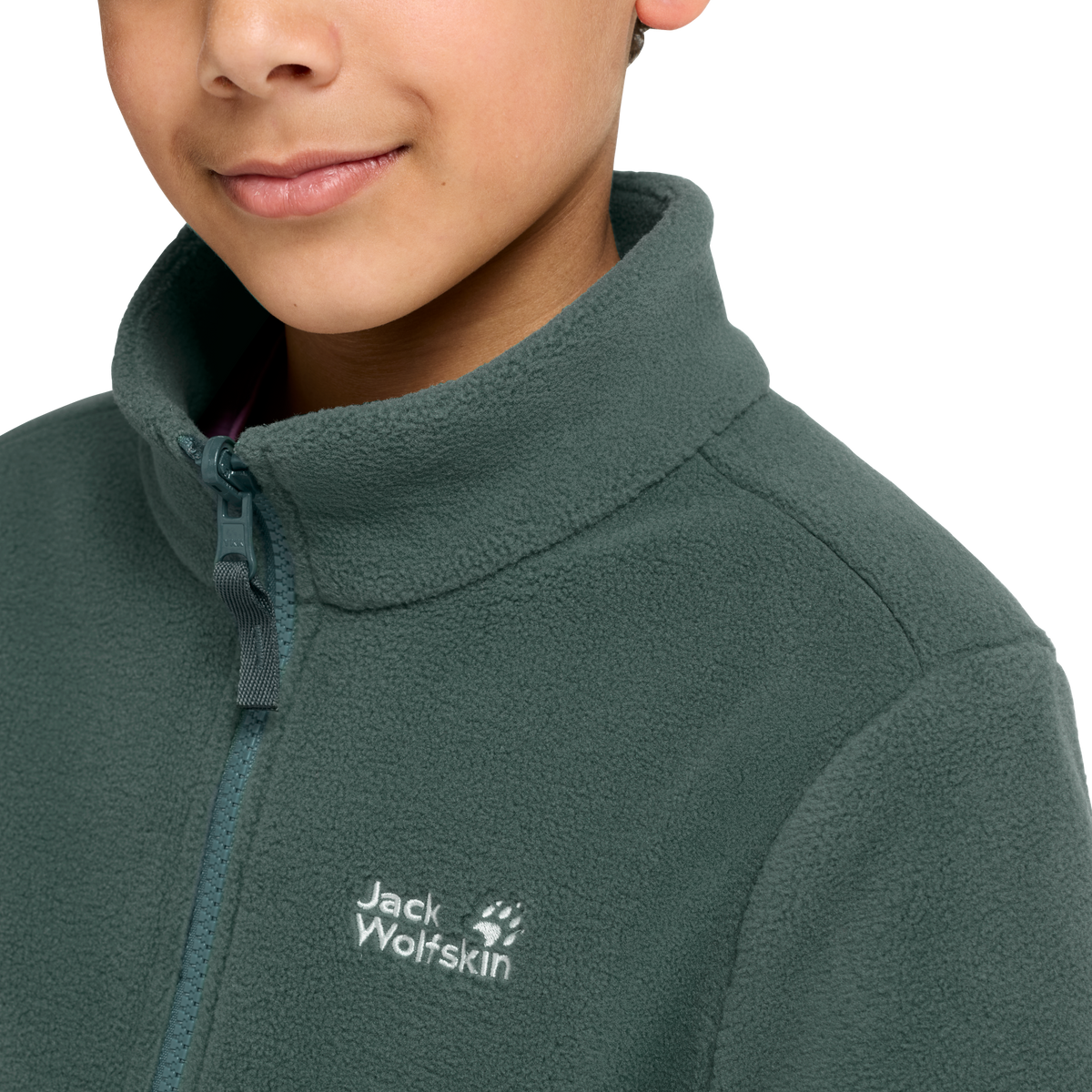 Jack Wolfskin TAUNUS 200 FZ K Kinder Fleecejacke Sago Palm 4-ma132