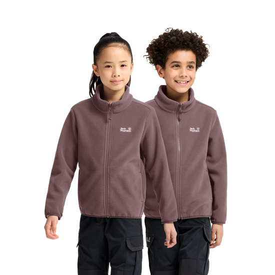 Jack Wolfskin TAUNUS 200 FZ K Kinder Fleecejacke Sheer Plum 1-ma100