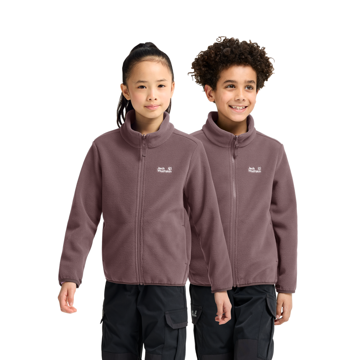 Jack Wolfskin TAUNUS 200 FZ K Kinder Fleecejacke Sheer Plum 1-ma100