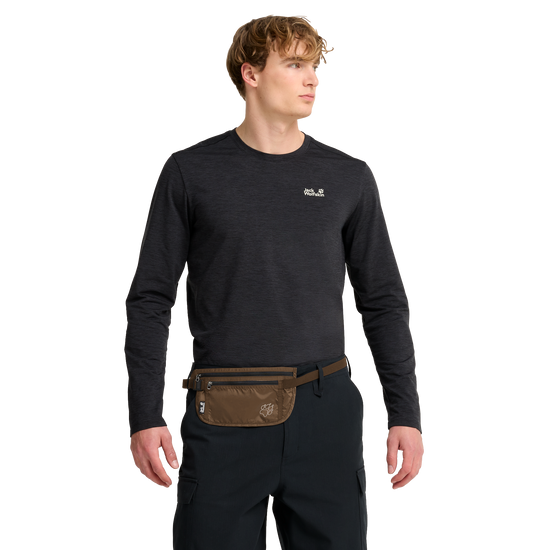 Jack Wolfskin DOCUMENT BELT DE LUXE Bauchtasche Fawn 2-me130