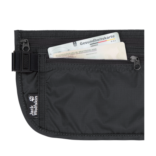 Jack Wolfskin DOCUMENT BELT DE LUXE Bauchtasche Phantom 9-e426