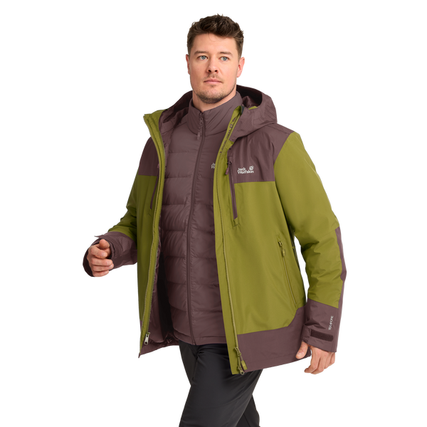 Jack Wolfskin JASPER DECADE 3IN1 Khaki Green – 1-ma105