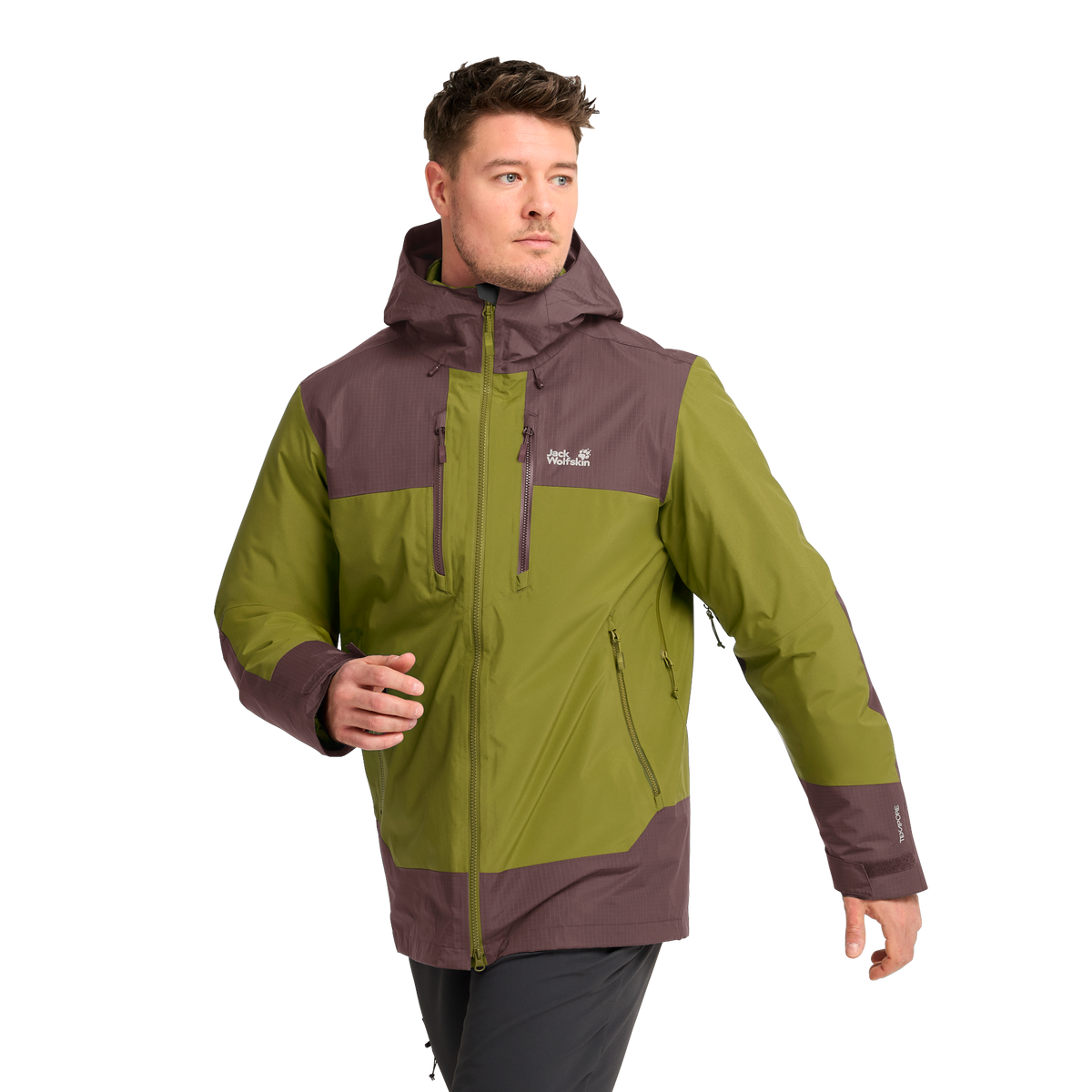 Jack Wolfskin JASPER DECADE 3IN1 Khaki Green – 2-ma100