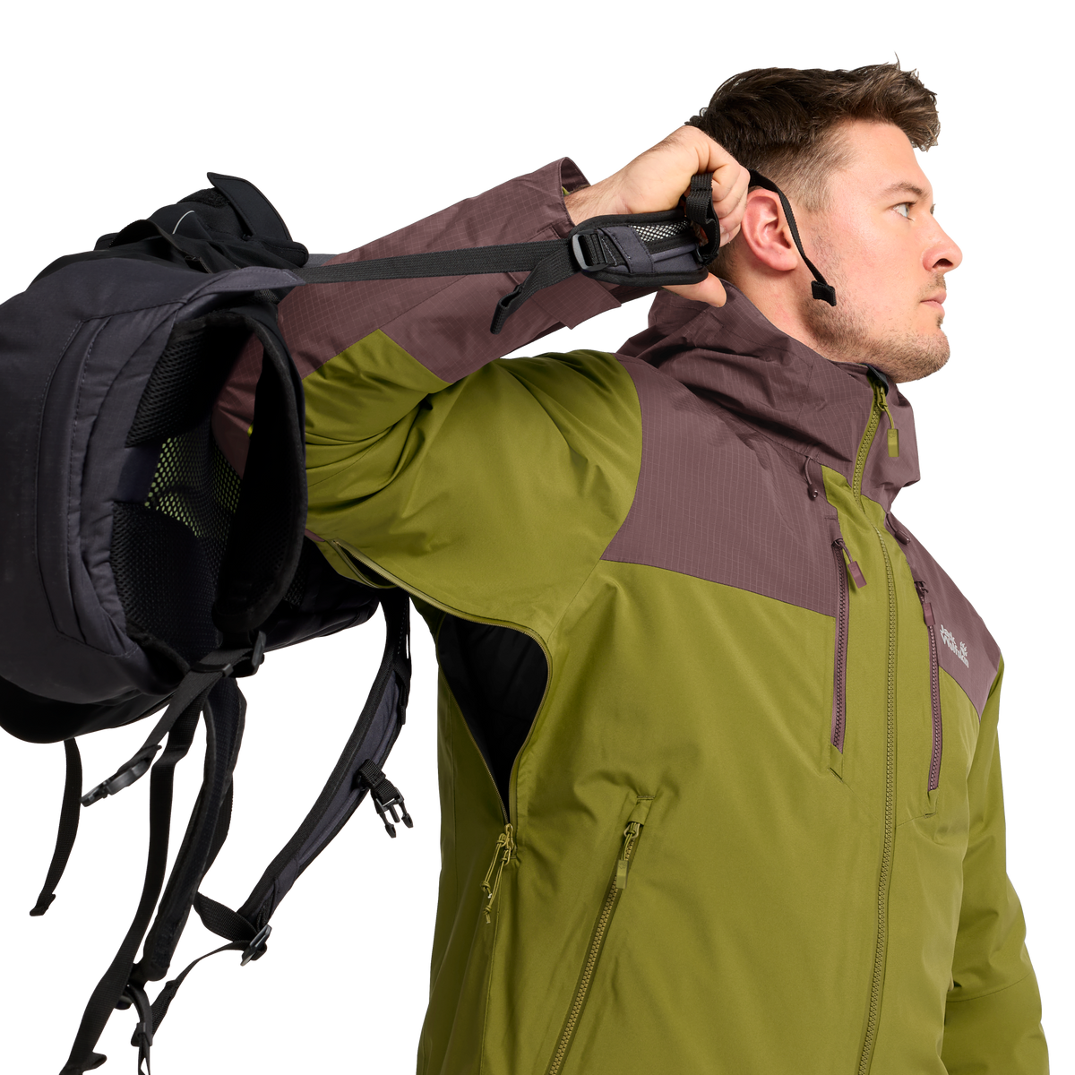 Jack Wolfskin JASPER DECADE 3IN1 Khaki Green – 4-ma125