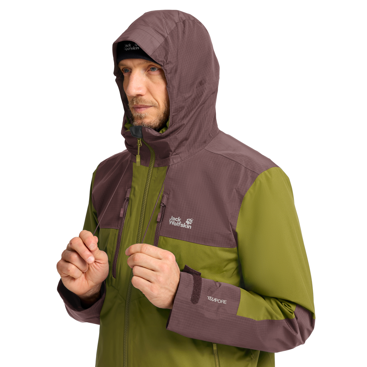 Jack Wolfskin JASPER DECADE 3IN1 Khaki Green – 4-ma131