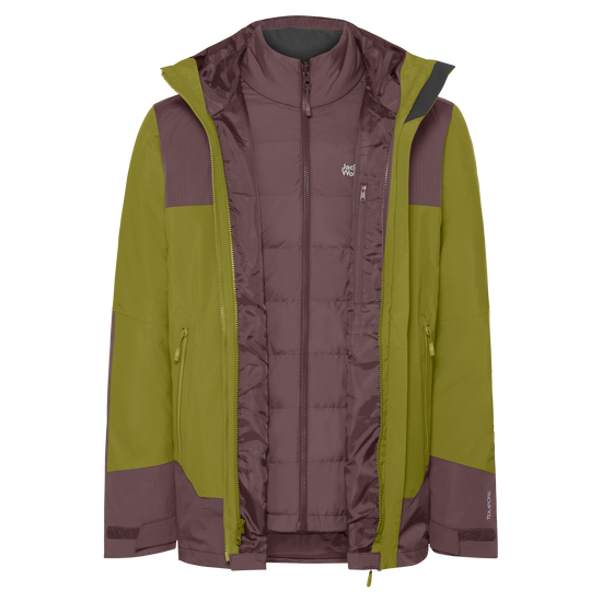 Jack Wolfskin JASPER DECADE 3IN1 Khaki Green – 9-a180
