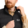 Jack Wolfskin WILD PASS DOWN VEST M RDS Herren Daunenweste Black – Detailansicht