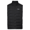 Jack Wolfskin WILD PASS DOWN VEST M RDS Herren Daunenweste Black – Packshot Vorderansicht
