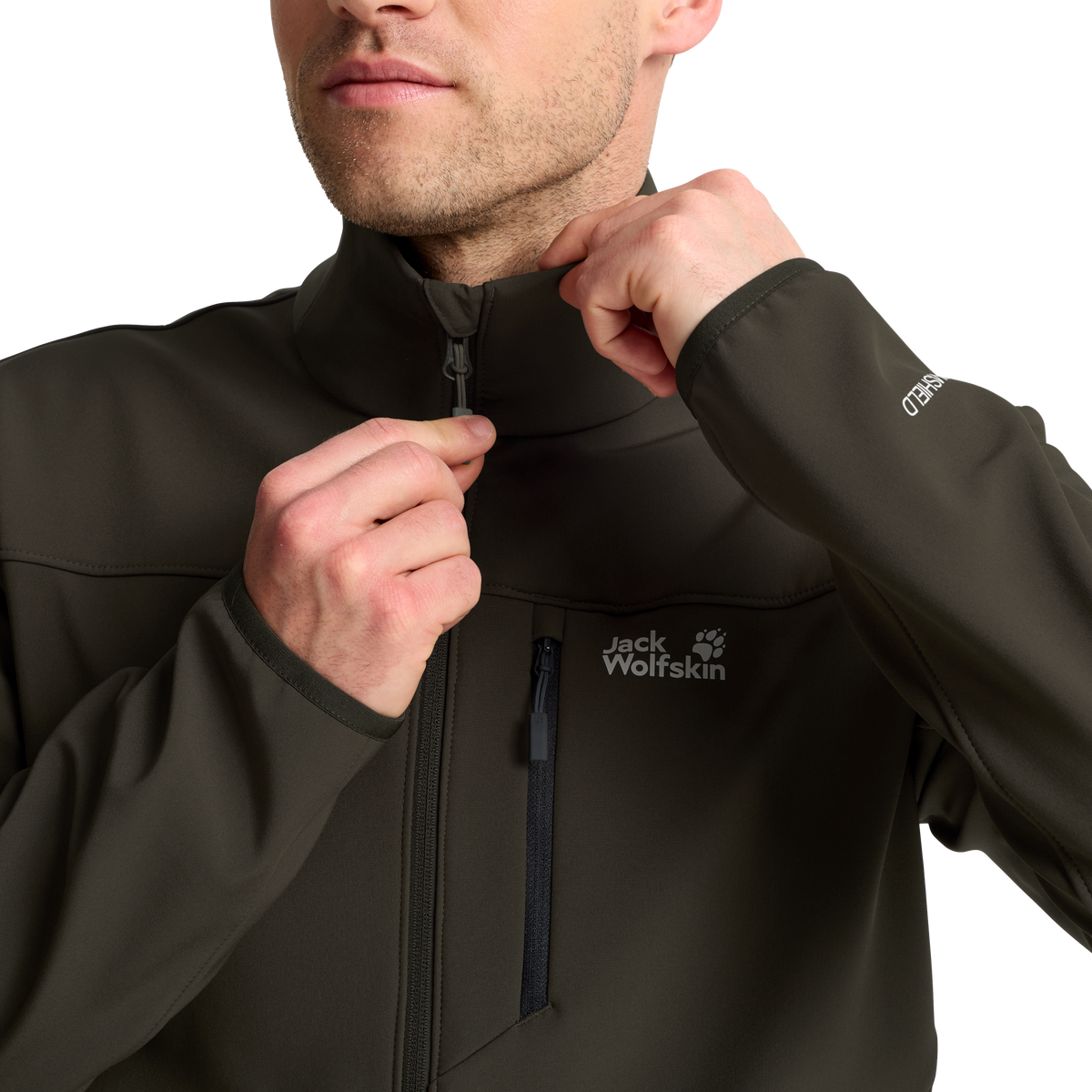Jack Wolfskin A66309 – Obsidian Moss – Detailaufnahme