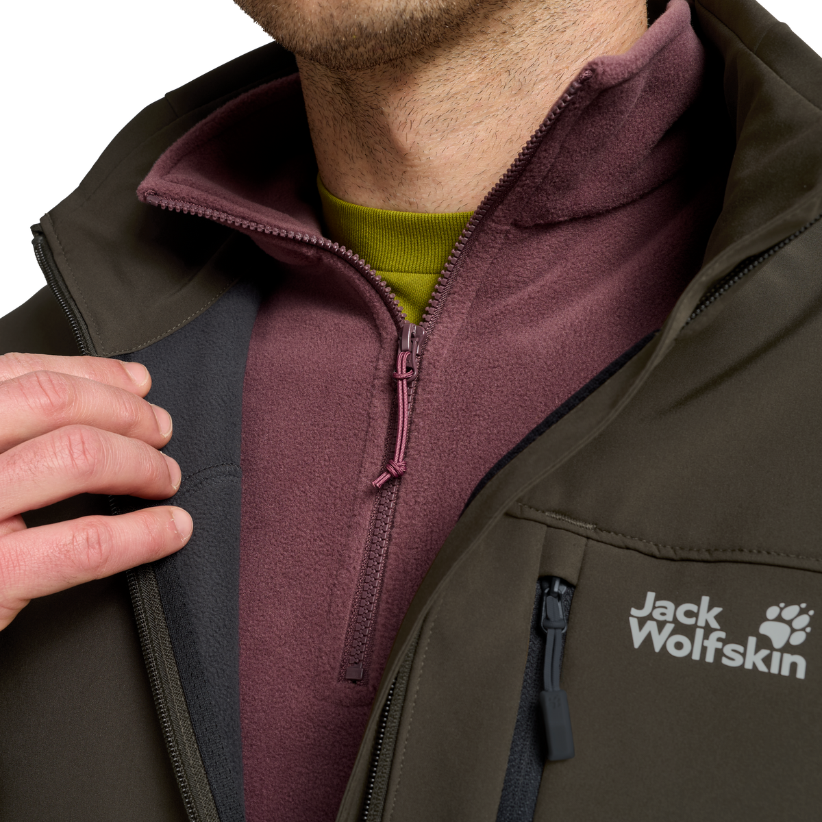 Jack Wolfskin A66309 – Obsidian Moss – Detailaufnahme