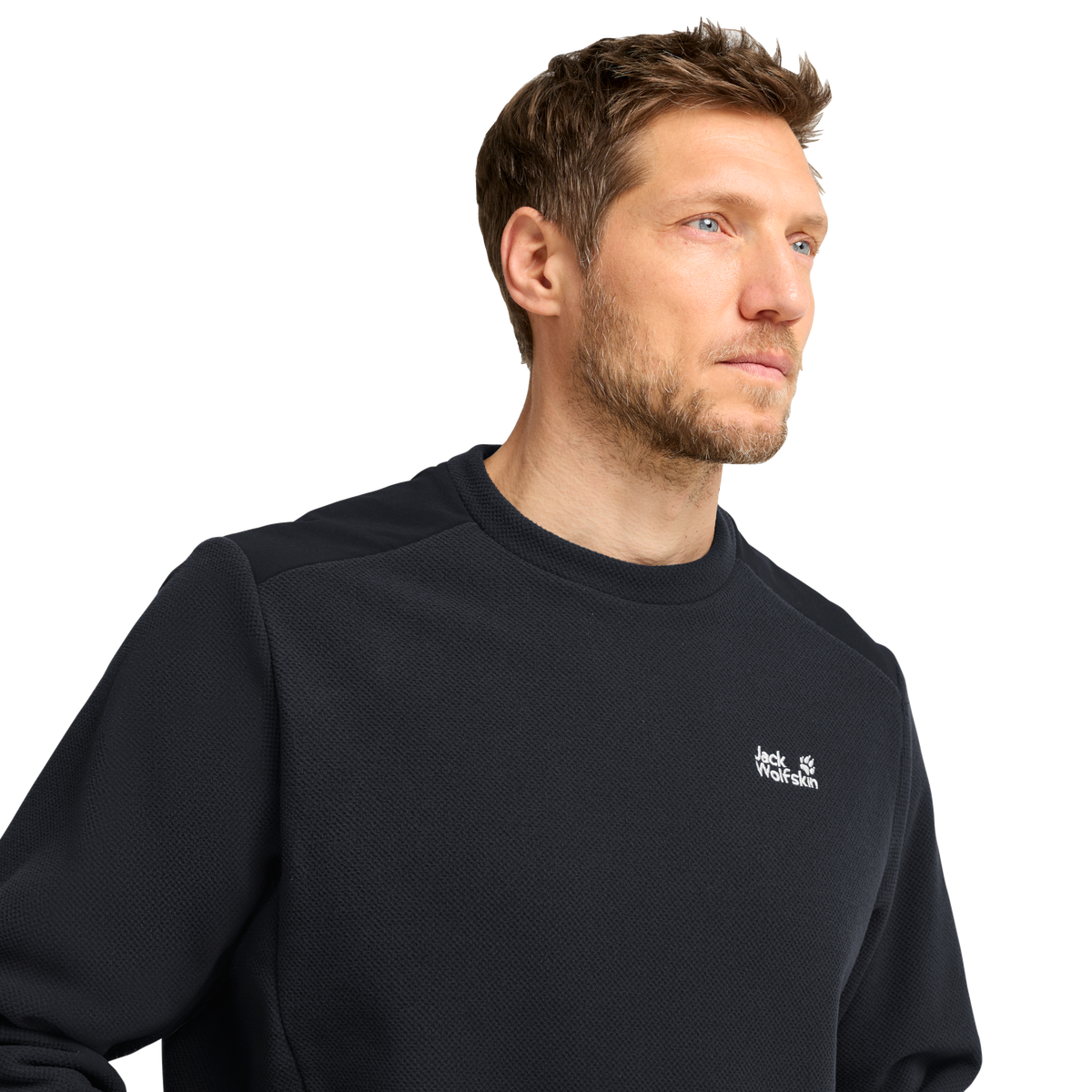Jack Wolfskin COLD RIDGE CREWNECK M Phantom Detail 1