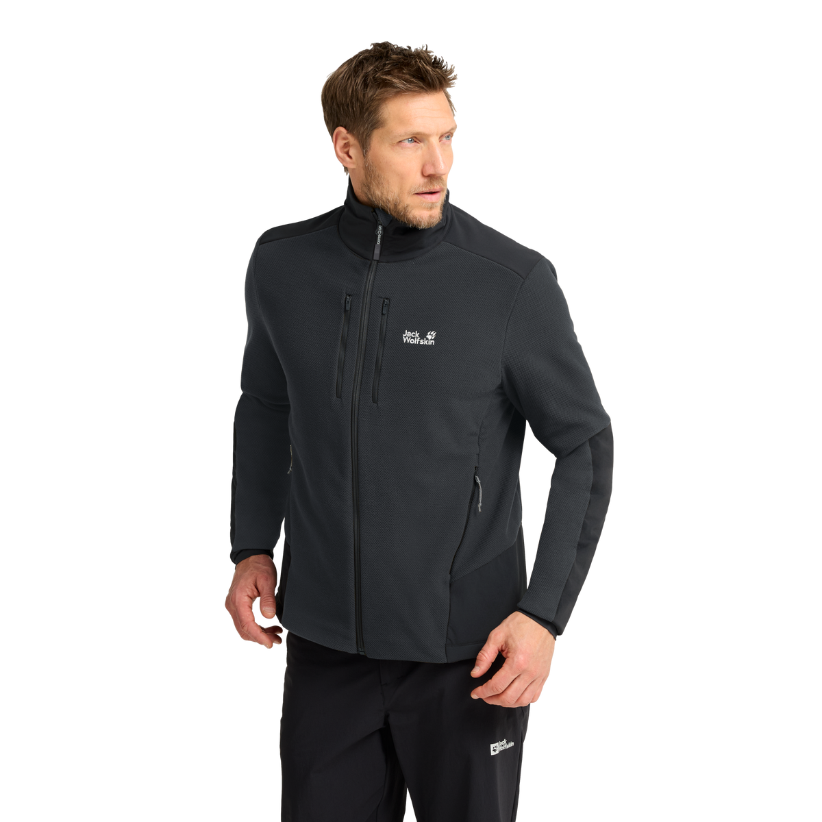 Jack Wolfskin COLD RIDGE JKT M Herren Fleecejacke Phantom – Studioaufnahme 1-ma100