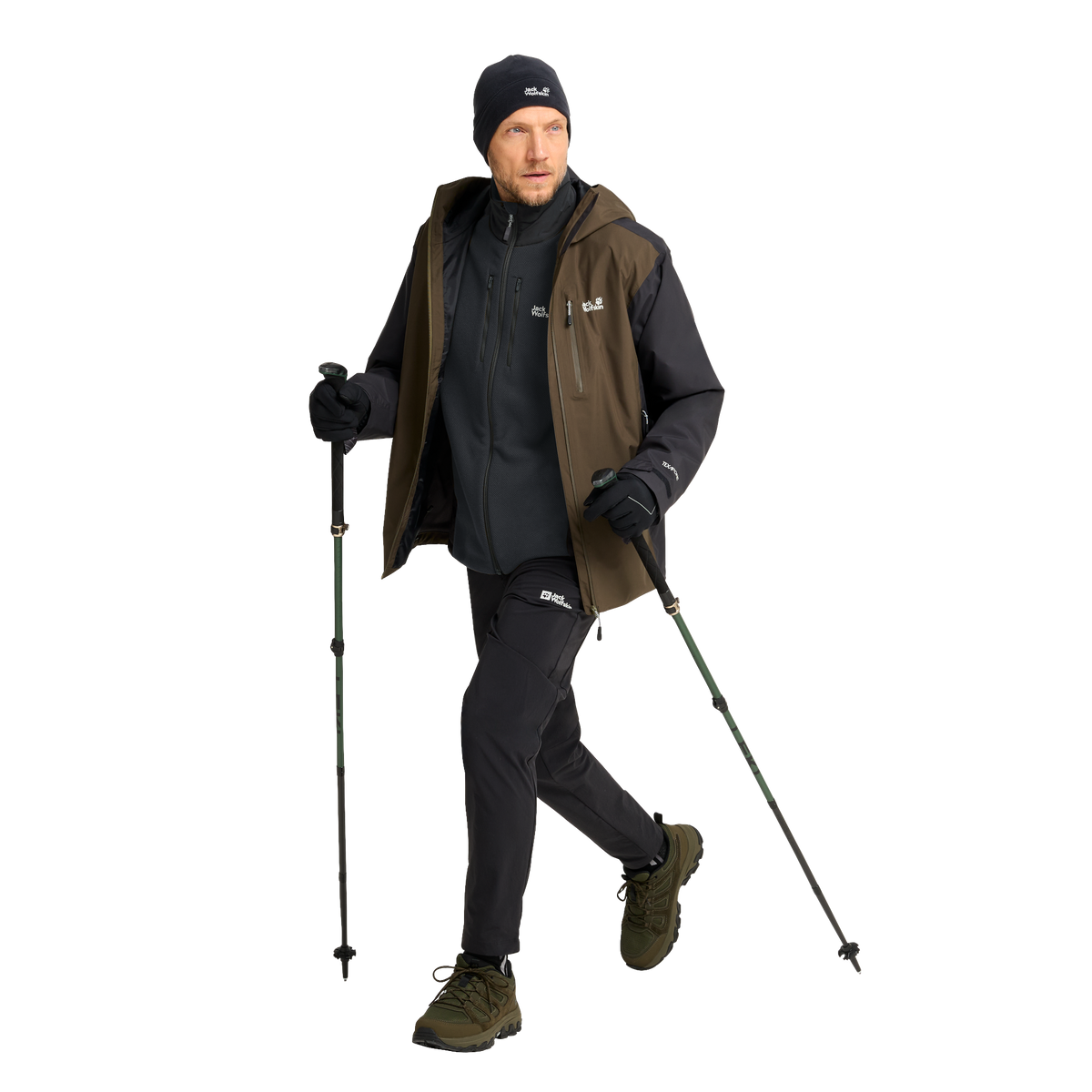 Jack Wolfskin COLD RIDGE JKT M Herren Fleecejacke Phantom – Studioaufnahme 3-ma110