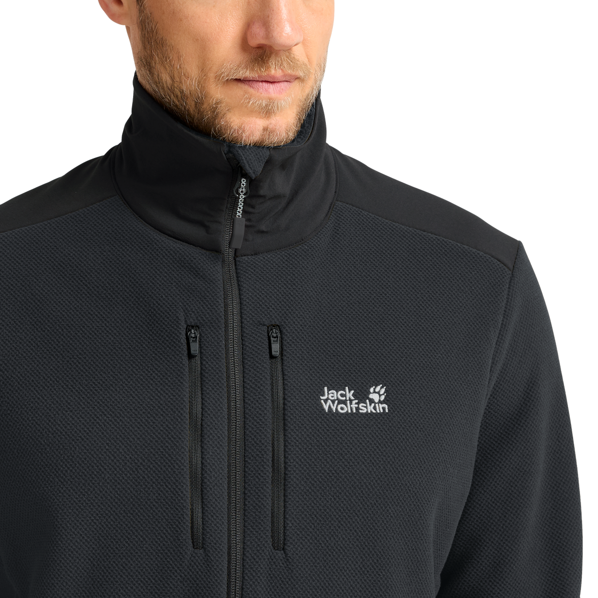 Jack Wolfskin COLD RIDGE JKT M Herren Fleecejacke Phantom – Detailansicht 4-ma125