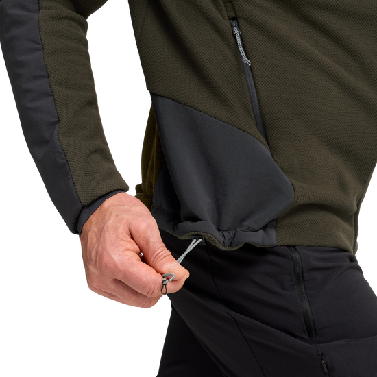 Jack Wolfskin COLD RIDGE JKT M Herren Fleecejacke Obsidian Moss – Detailansicht 4-ma130