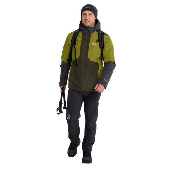 Jack Wolfskin STONETRAIL 2L INS Jacke Herren Khaki Green 3-ma110
