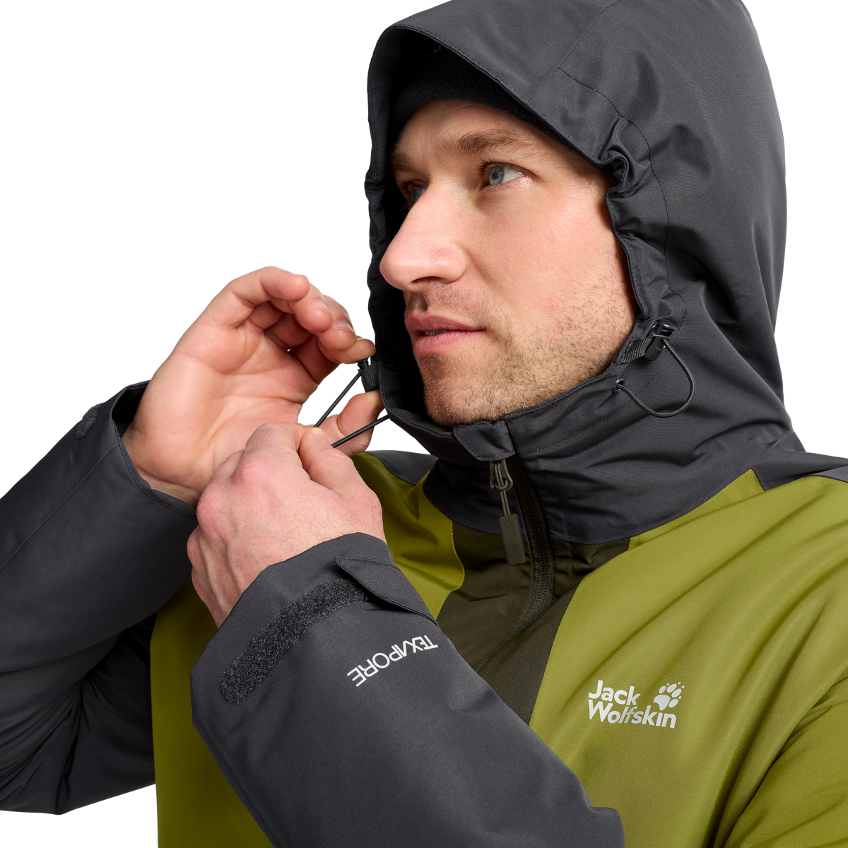 Jack Wolfskin STONETRAIL 2L INS Jacke Herren Khaki Green 4-ma125
