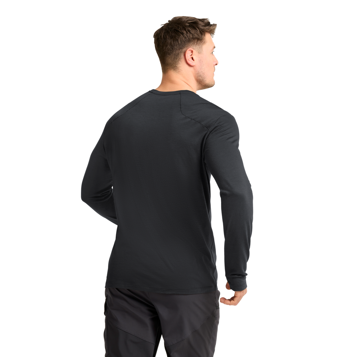Jack Wolfskin WOOL LS M Herren Langarmshirt – Phantom – 1-ma120