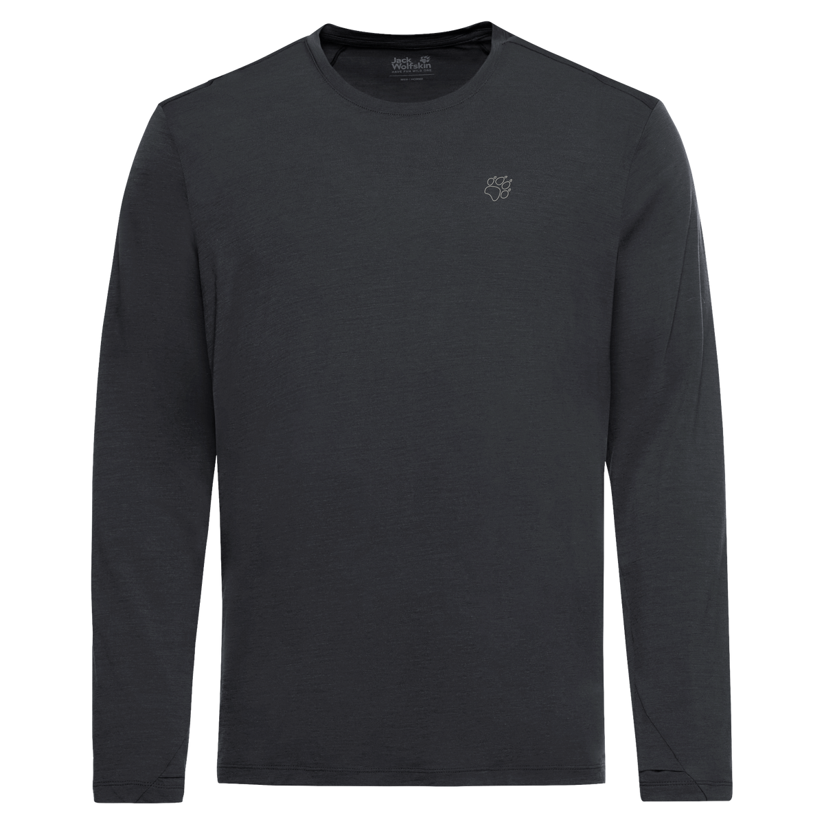 Jack Wolfskin WOOL LS M Herren Langarmshirt – Phantom – 9-a100
