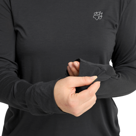Jack Wolfskin WOOL LS T W Damen Langarmshirt – Phantom – 4-ma125
