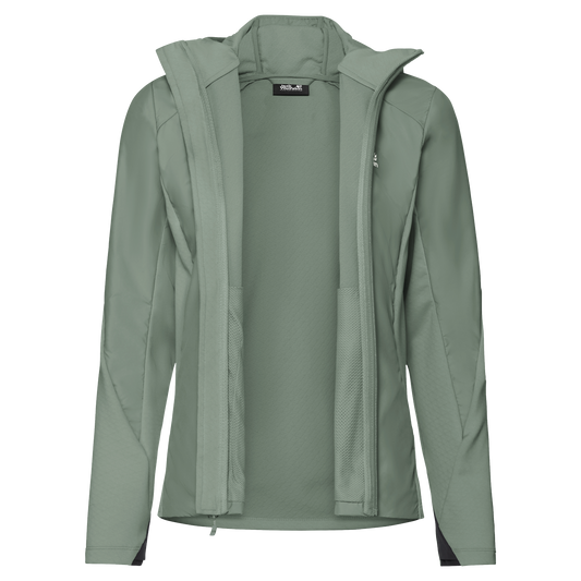 Jack Wolfskin ASTROTRAIL HOODED HYBRID W Green Zinnia – 9-a105