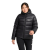 Jack Wolfskin SNOWDRIFT DOWN Damen-Daunenjacke Black – Studioansicht vorn