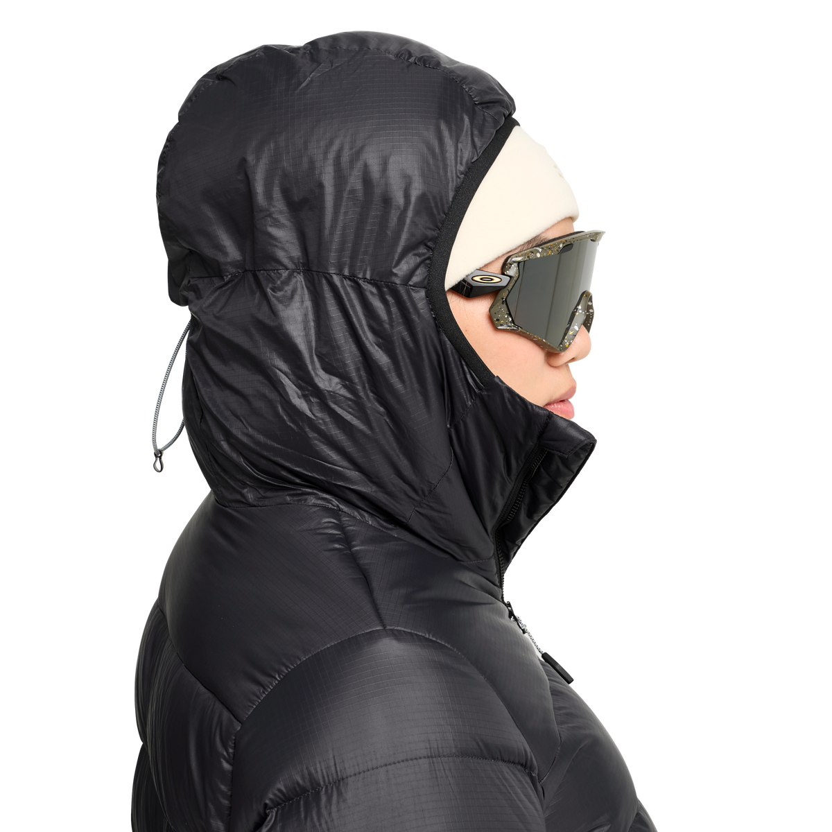 Jack Wolfskin SNOWDRIFT DOWN Damen-Daunenjacke Black – Detailansicht 1