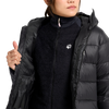 Jack Wolfskin SNOWDRIFT DOWN Damen-Daunenjacke Black – Detailansicht 3