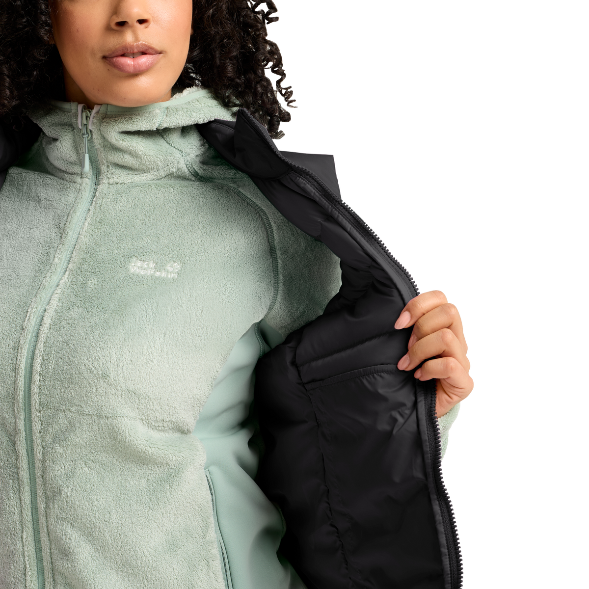 Jack Wolfskin WILD PASS DOWN VEST W RDS Damen Black – Detail 4-ma125