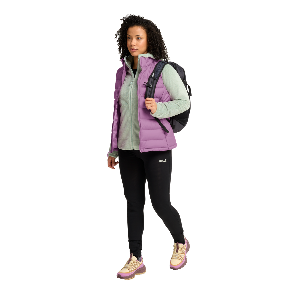 Jack Wolfskin WILD PASS DOWN VEST W RDS Damen Vivid Orchid – Studio 3-ma110