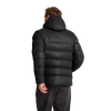 Jack Wolfskin SNOWDRIFT DOWN Herren-Daunenjacke Black – Studioansicht hinten