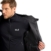 Jack Wolfskin SNOWDRIFT DOWN Herren-Daunenjacke Black – Detailansicht 2
